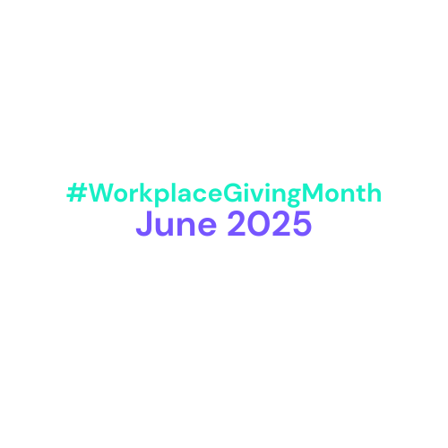 Workplace Giving Month 2025 Hashtag Logo